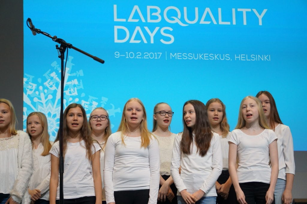 Labquality Days opening ceremony children singing